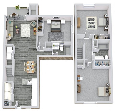 2 bedroom floor plan  the residences at sawmill estates apartments in