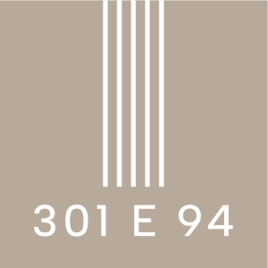 A poster with the numbers 301 and 94 on it.