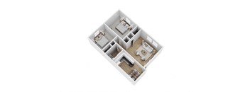 bedroom floor plan of a 2100 sq ft house