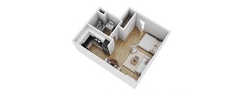 bedroom floor plan  3d floor plans for the residences at