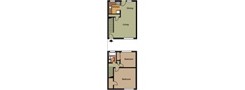 Two Bedroom Townhome - $950 no hook-up; $975 with w/d hook-up
