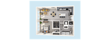 a floor plan of our studio apartment at princeton court apartments in dallas, tx