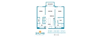 a floor plan of the condo