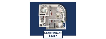 a rendering of a floor plan of a 3257 sq ft