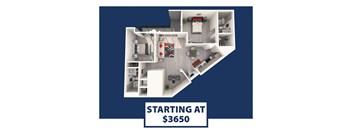 a floor plan template of a 3 bedroom50 floor plan