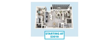 a floor plan of a3014 sq ft  starting at 3100