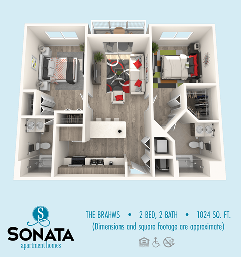 Sonata Apartment Homes_2 Bedroom