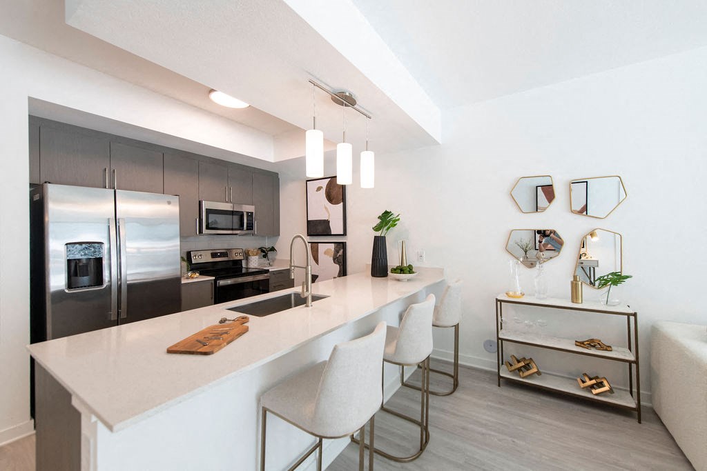 Platform 3750 Apartment Homes Studio Kitchen