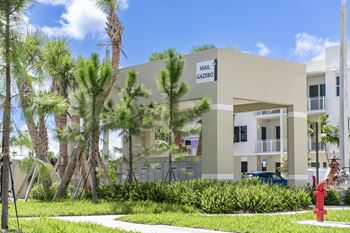 A building with the name MAIL GAZEBO on it.