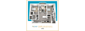 The Comet - Solimar 2B2B 1045 sqft