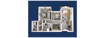 bedroom floor plan an in 2d