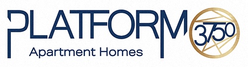 a close up of a sign with the words flatiron apartment homes
