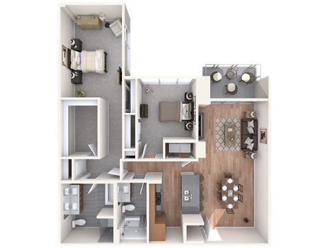 Renovated One Bed, One Bathroom Apartment home.