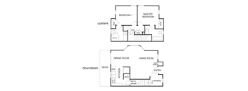 2 bed 2 bath D at Westmont Place Townhomes Apartments, Santa Cruz, CA, 95060