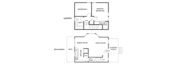 1 bed 1 bath D at Westmont Place Townhomes Apartments, California, 95060