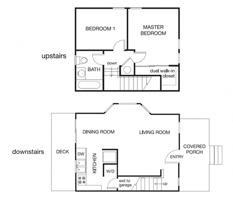 1 bed 1 bath D at Westmont Place Townhomes Apartments, California, 95060