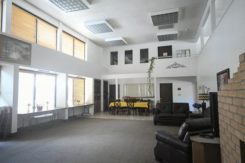 a view of the living room and dining room from the kitchen