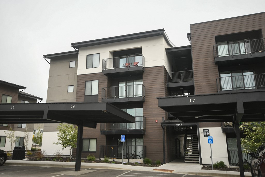 a new apartment building on a city street