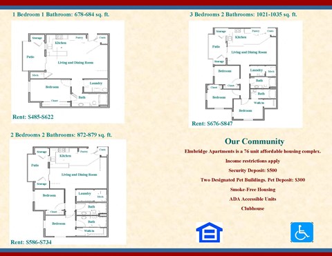 Elmbridge Floor Plans