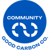 A blue circle with the word "COMMUNITY" in white letters.