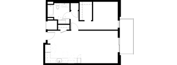 a floor plan of a house with a green background