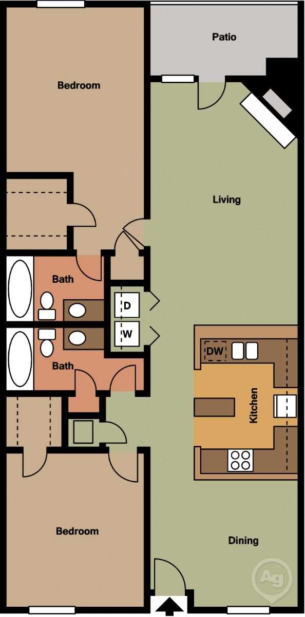 2Bed - 2Bath