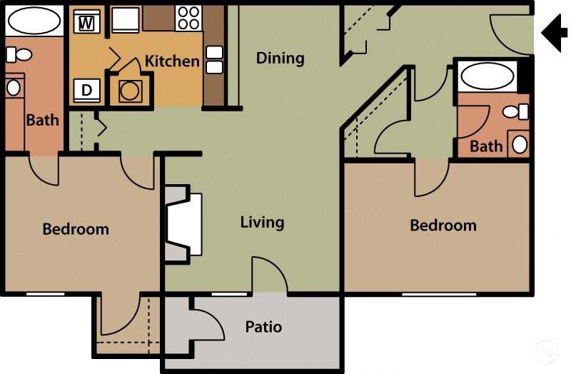 Large Two Bedroom