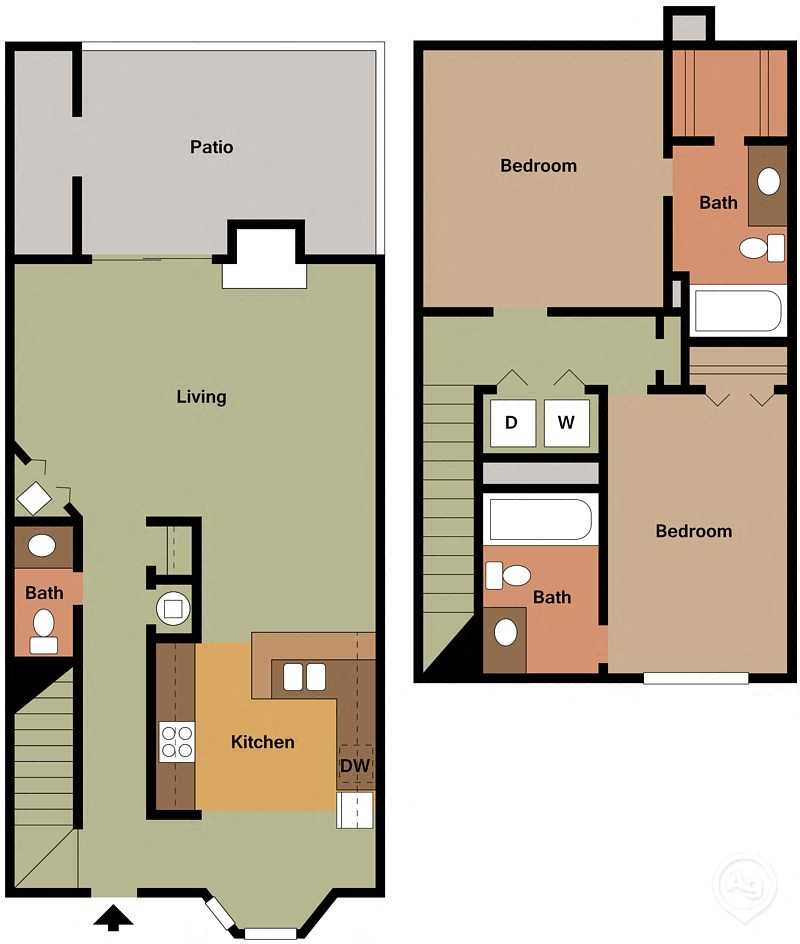 2BR Townhome