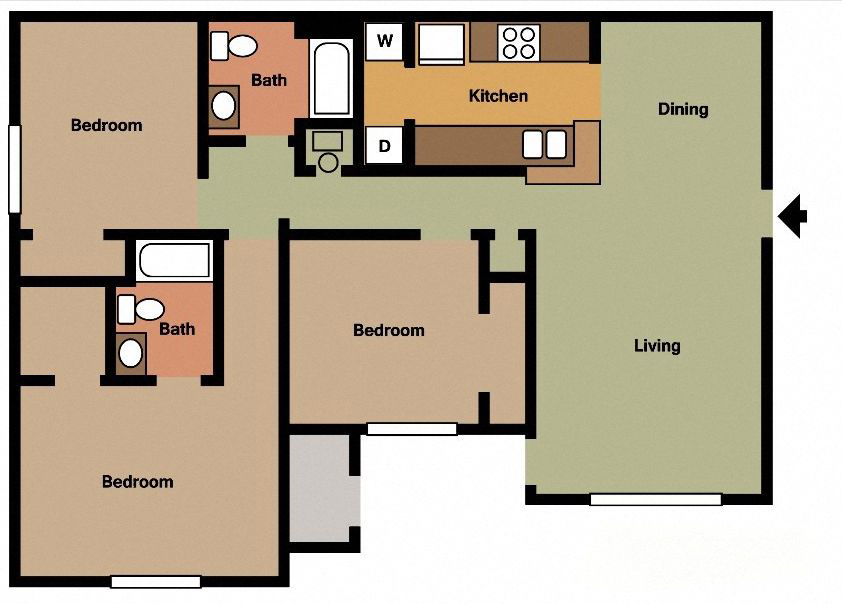 5100 Old Birmingham Highway Studio-3 Beds Apartment for Rent - Photo Gallery 35