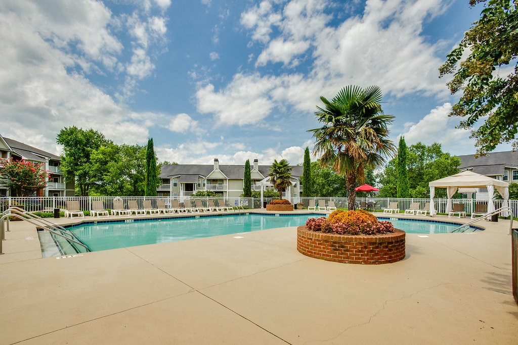 the swimming pool at our apartments