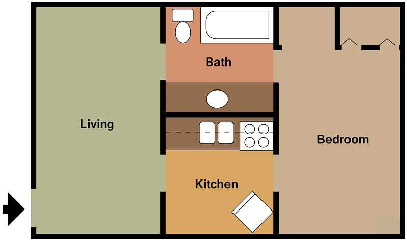 1Bed - 1Bath