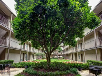 Courtyard Canterbury Apartment Homes, Tuscaloosa, AL, Courtyard - Photo Gallery 3