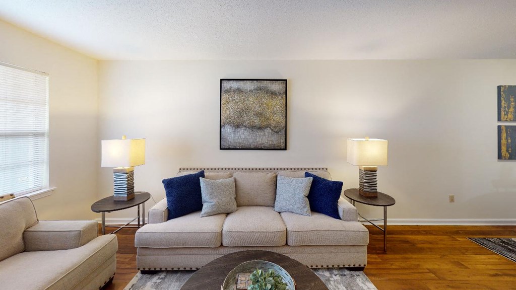 a living room with a couch