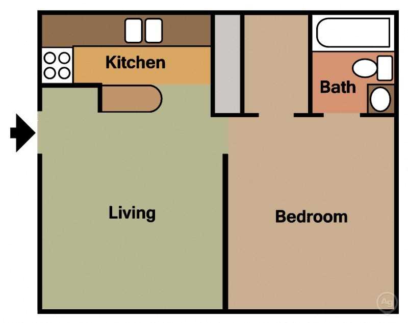 1 bed 1 bath