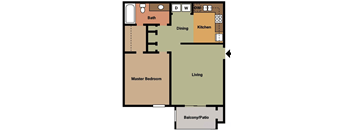 High Country Apartments One Bedroom One Bath Tuscaloosa, AL