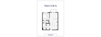 Avenue Madison Lofts 1 bedroom 1 bathroom floor plan midtown