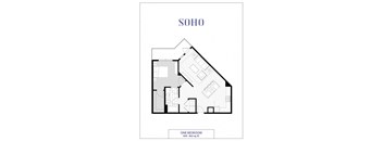 Avenue Madison One Bedroom One Bathroom Soho Floorplan