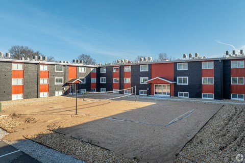 Volleyball Court at University Digs Apartments, Pittsburg