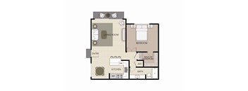 Aspen Floorplan at the Aspens South Coast, South Coast Metro, California.