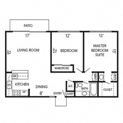 Cottonwood Floor Plan at The Aspens Fairhaven, Santa Ana, CA