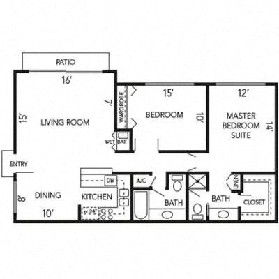 Dogwood Floor Plan at The Aspens Fairhaven, Santa Ana, 92705