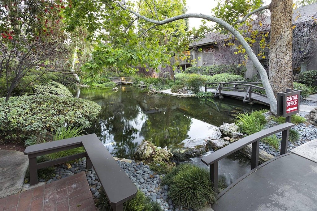 Pond at The Aspens Riverside, Riverside