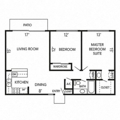 Cottonwood Floor Plan at The Aspens Riverside, California, 92504