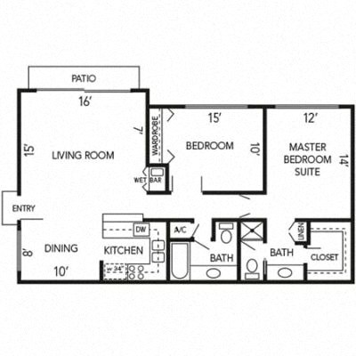 Dogwood Floor Plan at The Aspens Riverside, Riverside, CA 92504
