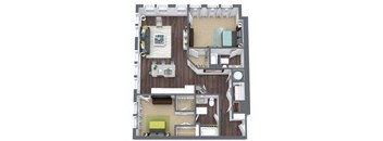 2 bed 2 bath E  at Smith and Porter, Atlanta, GA