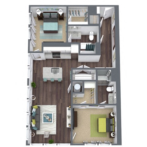 2 bed 2 bath B at Smith and Porter, Atlanta, GA, 30313