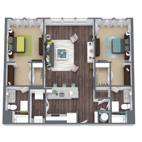 2 bed 2 bath C at Smith and Porter, Atlanta, GA