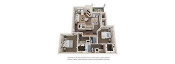 2 bed 2 bath A at Heatherstone, Dallas