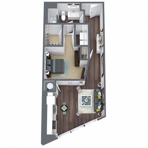 Studio 1 bath at Smith and Porter, Atlanta, 30313