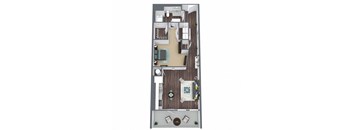 Studio 1 bath B at Smith and Porter, Atlanta, GA, 30313